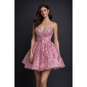 Portia & Scarlett Lace Pattern Long Dress w/ Tags Size: M